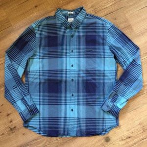 J. Crew Blue Plaid Button Down Shirt